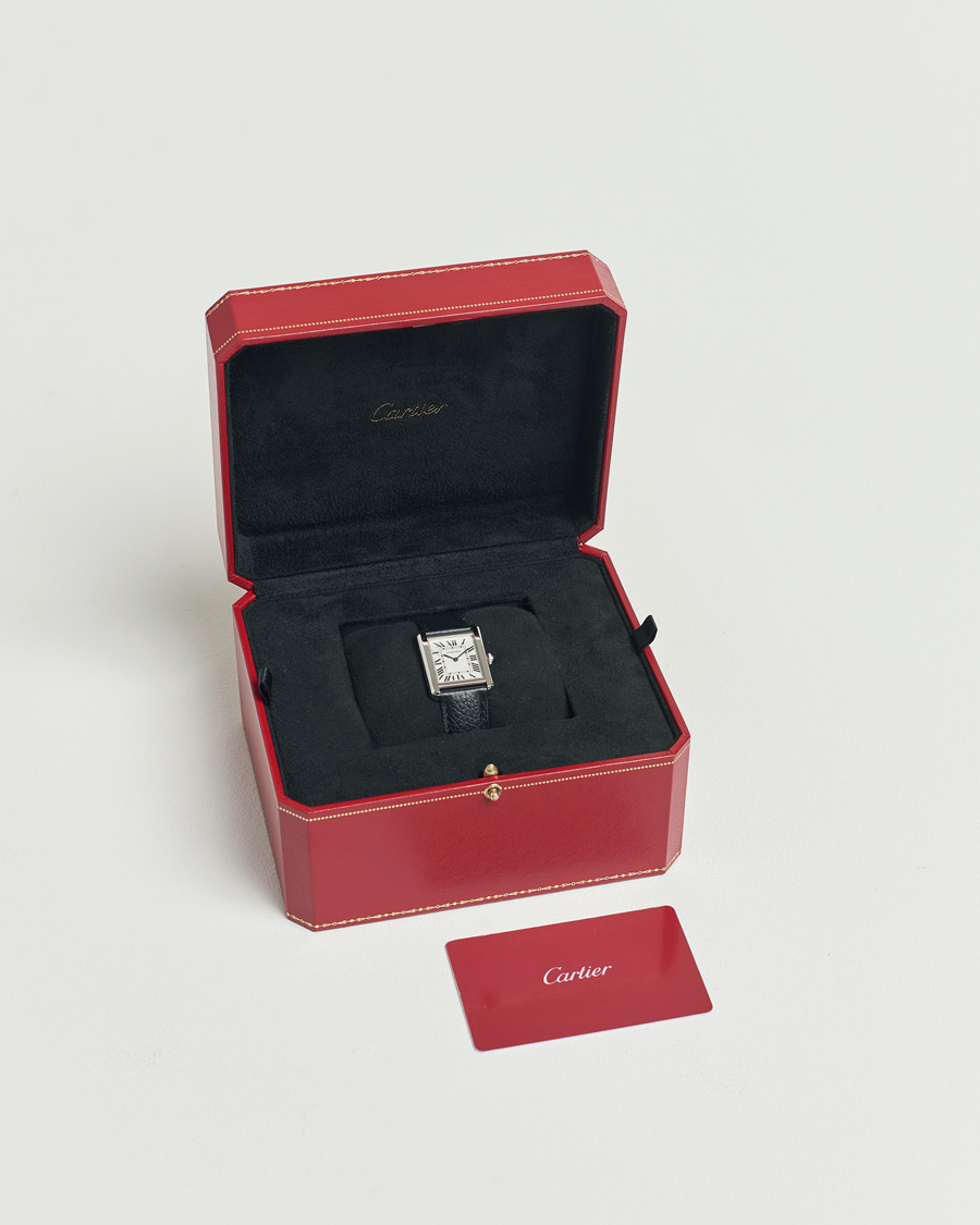 Heren | Cartier Pre-Owned Tank SoloWSTA0030 Silver | Cartier Pre-Owned | Tank SoloWSTA0030 Silver