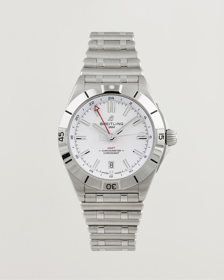 Homme | Breitling Pre-Owned Chronomat GMT A32398 Silver | Breitling Pre-Owned | Chronomat GMT A32398 Silver