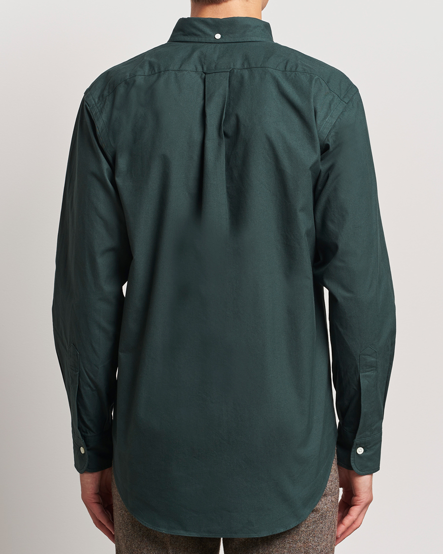 Homme | Chemises | Kamakura Shirts | Vintage Ivy Flap Pocket Shirt Dark Green