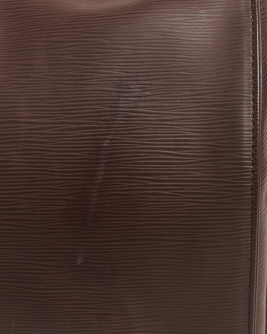 Homme | Louis Vuitton Pre-Owned Keepall 45 Epi Leather Travel Bag Brown | Louis Vuitton Pre-Owned | Keepall 45 Epi Leather Travel Bag Brown