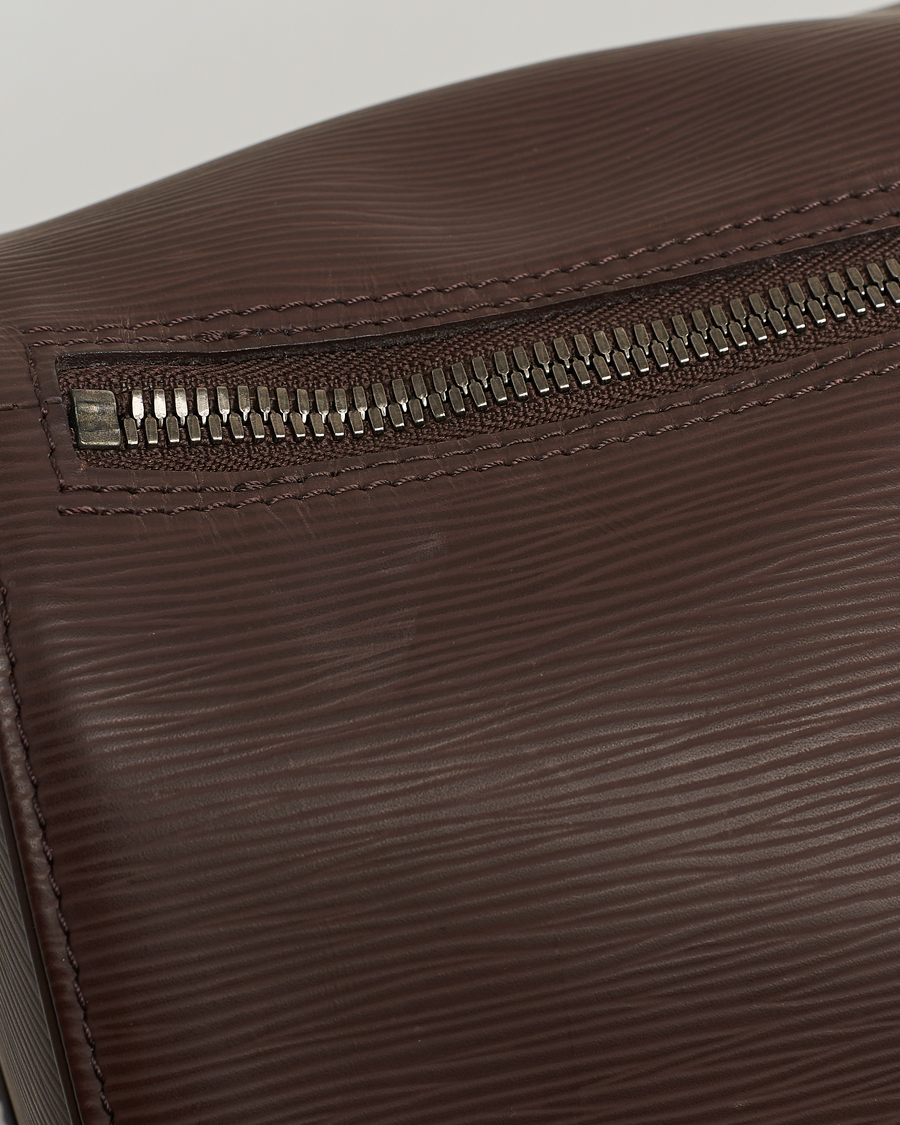 Homme | Louis Vuitton Pre-Owned Keepall 45 Epi Leather Travel Bag Brown | Louis Vuitton Pre-Owned | Keepall 45 Epi Leather Travel Bag Brown
