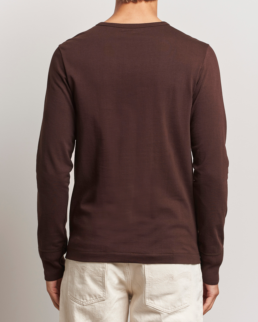 Heren | Truien | Merz b. Schwanen | Classic Organic Cotton Henley Coffee