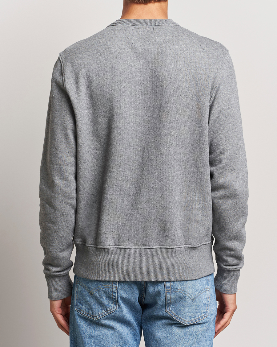 Homme | Pulls Et Tricots | Merz b. Schwanen | Relaxed Fit Vintage Cotton Sweatshirt Grey Melange