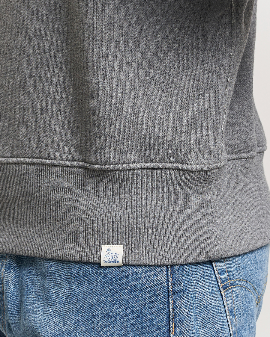 Homme | Pulls Et Tricots | Merz b. Schwanen | Relaxed Fit Vintage Cotton Sweatshirt Grey Melange