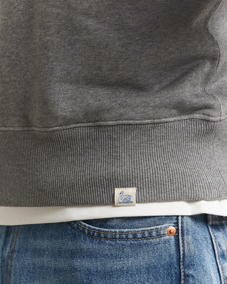 Homme | Pulls Et Tricots | Merz b. Schwanen | Relaxed Fit Vintage Cotton Sweatshirt Grey Melange