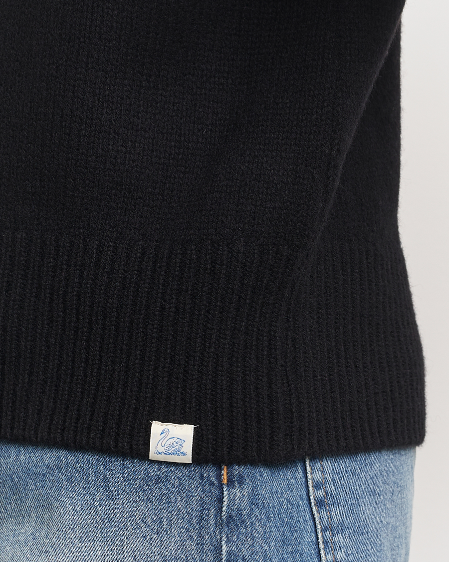 Heren | Truien | Merz b. Schwanen | Merino/Cashmere Pullover Deep Black