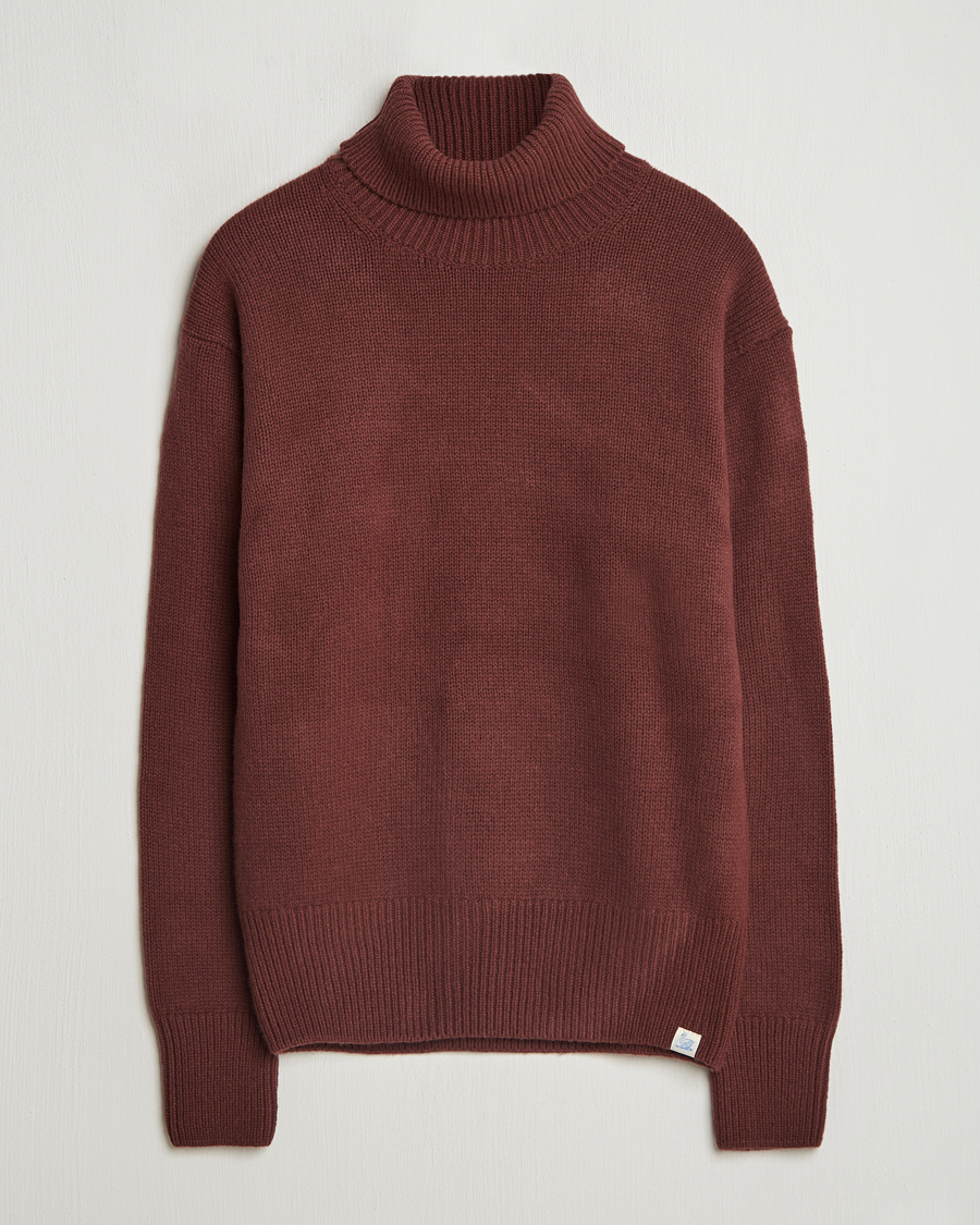 Homme | Pulls Et Tricots | Merz b. Schwanen | Merino/Cashmere Rollneck Bark Brown