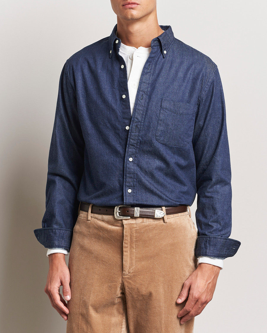 Homme | Chemises | BEAMS PLUS | Denim Button Down Shirt Dark Indigo