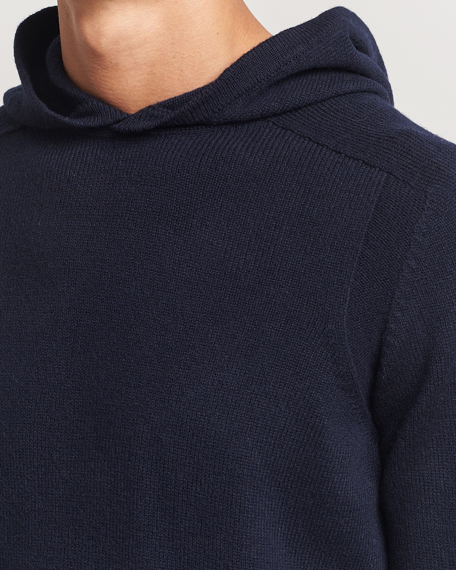 Homme | Pulls Et Tricots | Gran Sasso | Wool Hoodie Navy