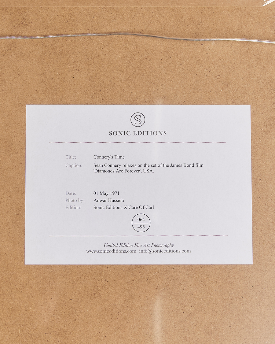 Homme | Affiches | Sonic Editions | Framed Connery’s Time