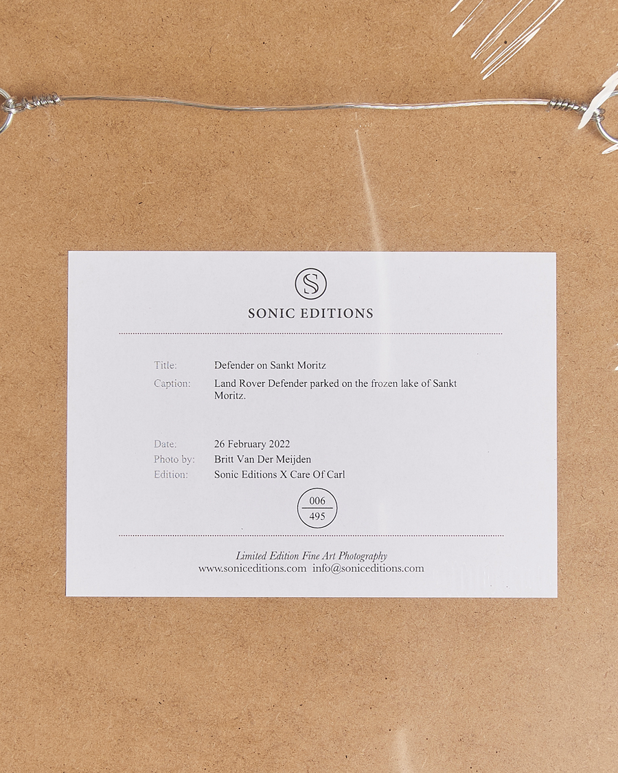 Homme | Affiches | Sonic Editions | Framed Defender on Sankt Moritz