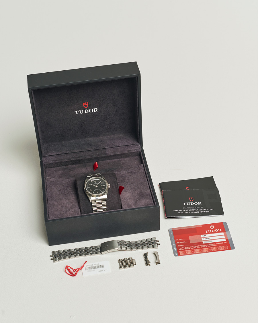 Heren | Tudor Pre-Owned Date Day 76214 Silver | Tudor Pre-Owned | Date Day 76214 Silver