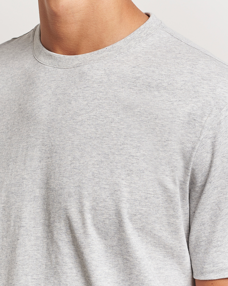 Heren | T-shirts | A Day's March | Midweight T-Shirt Grey Melange