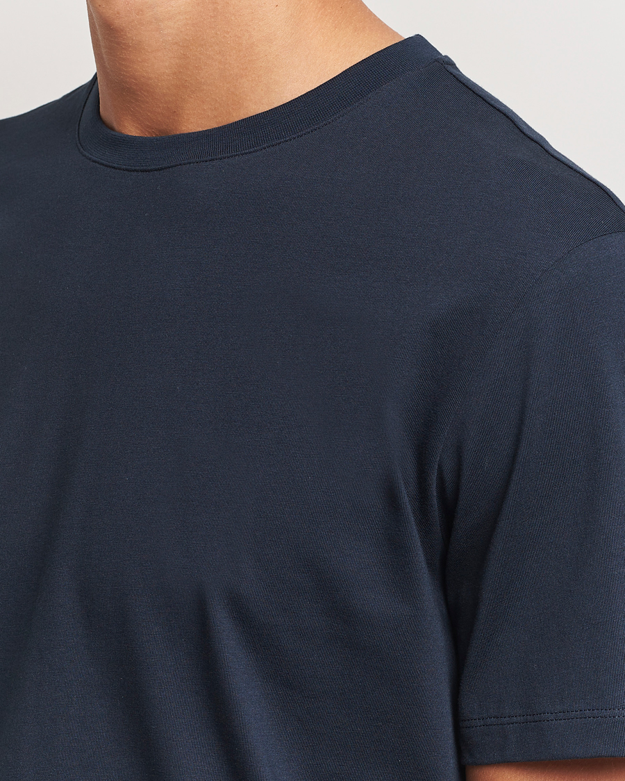 Heren | T-shirts | A Day's March | Midweight T-Shirt Navy