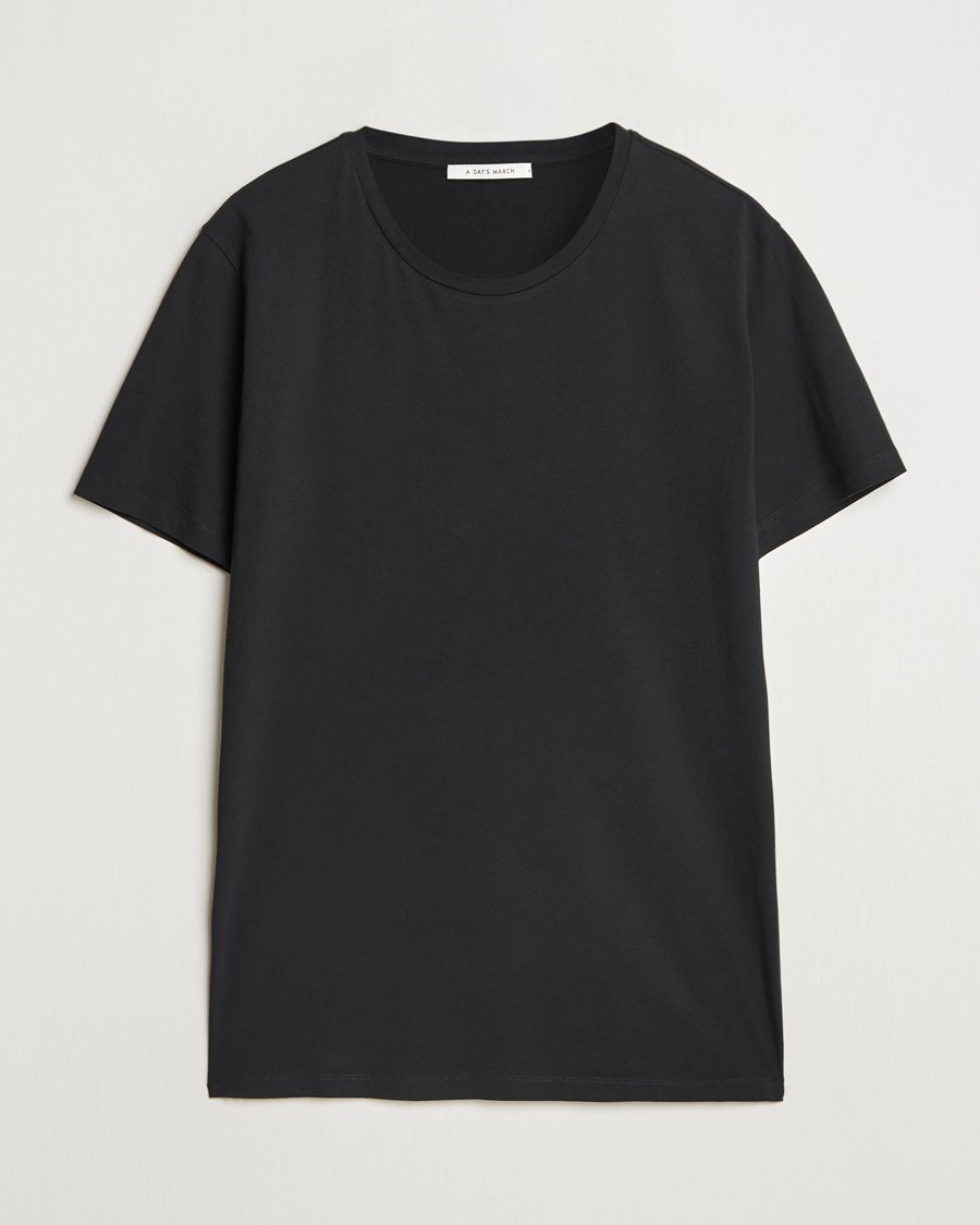 Homme | T-shirts | A Day's March | Lightweight T-Shirt Black