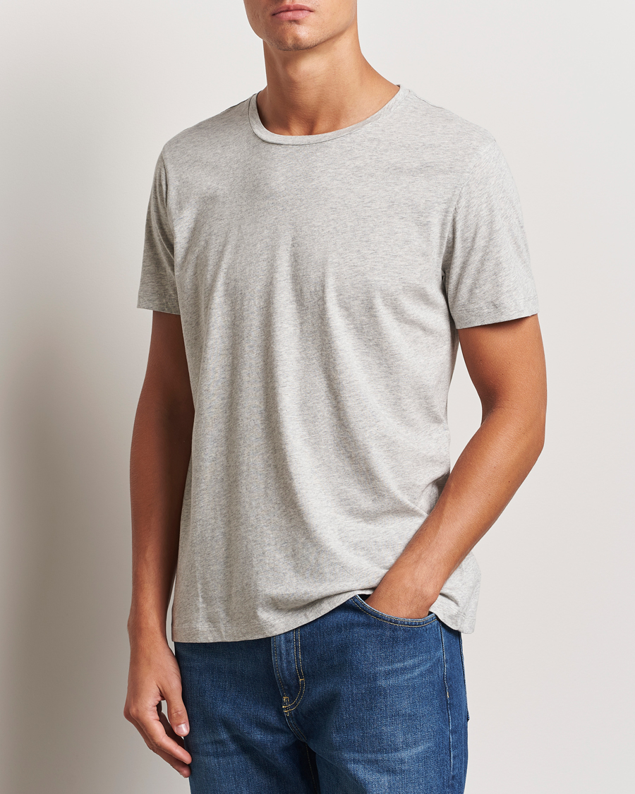 Heren | T-shirts | A Day's March | Lightweight T-Shirt Grey Melange