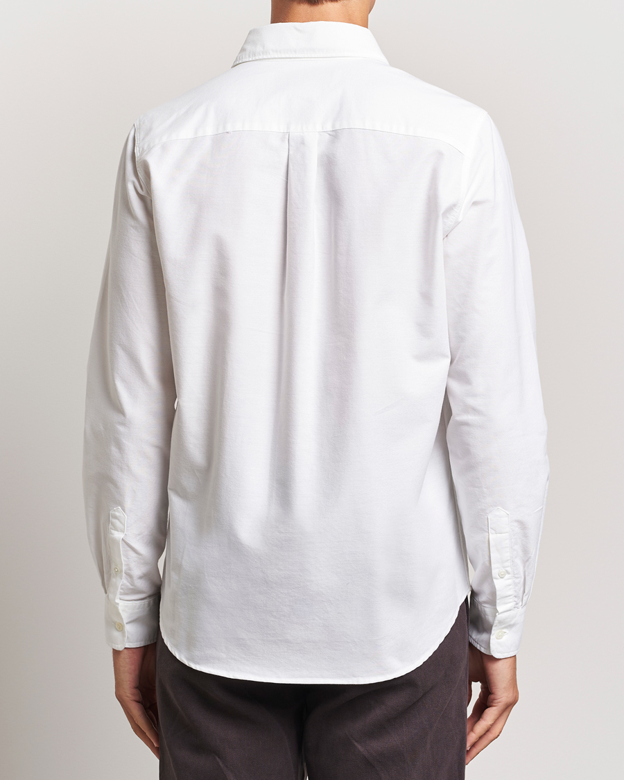 Heren | Overhemden | A Day's March | Mason Dyed Oxford Shirt White
