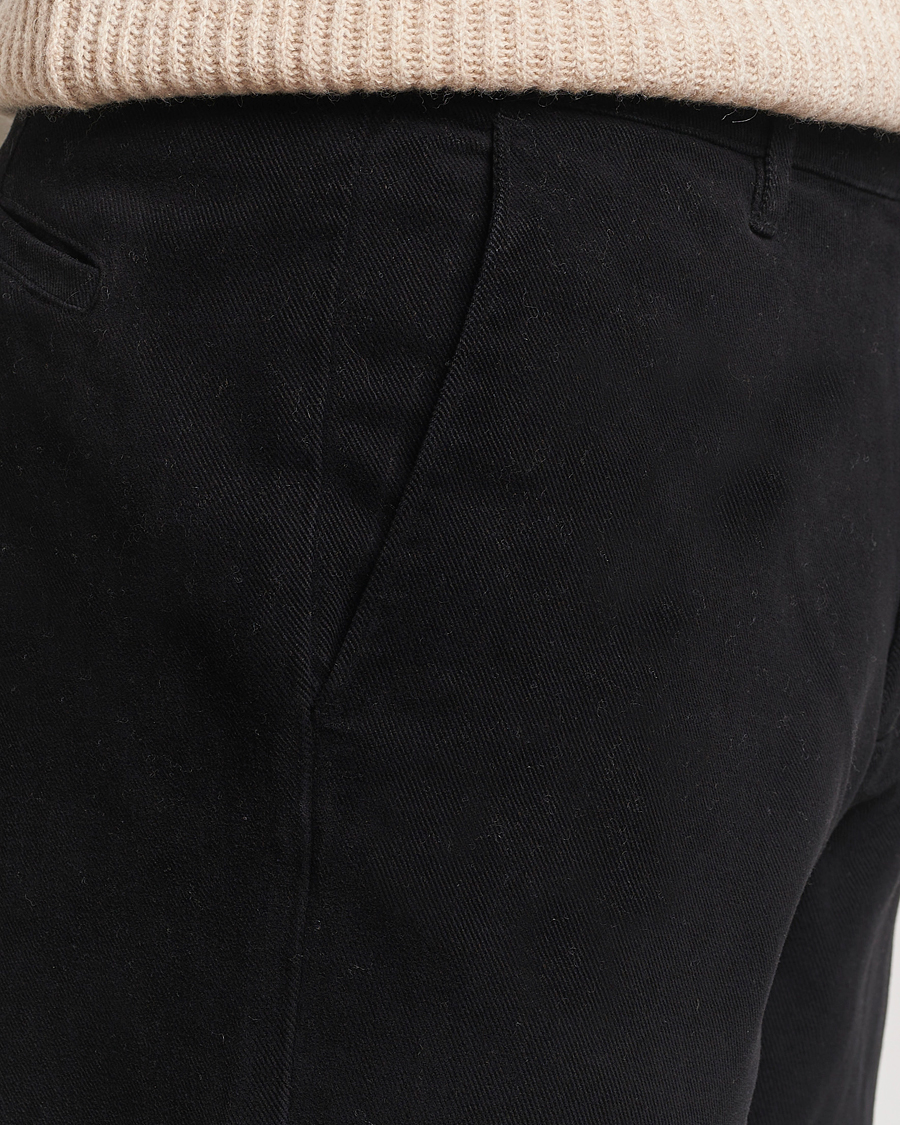 Heren | Broeken | A Day's March | Miller Cotton/Lyocell Trousers Black