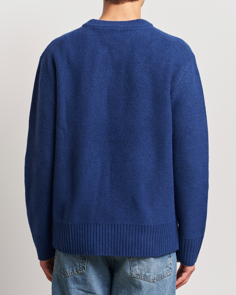 Homme | Pulls Et Tricots | A Day's March | Tietar Boiled Merino Sweater Blue