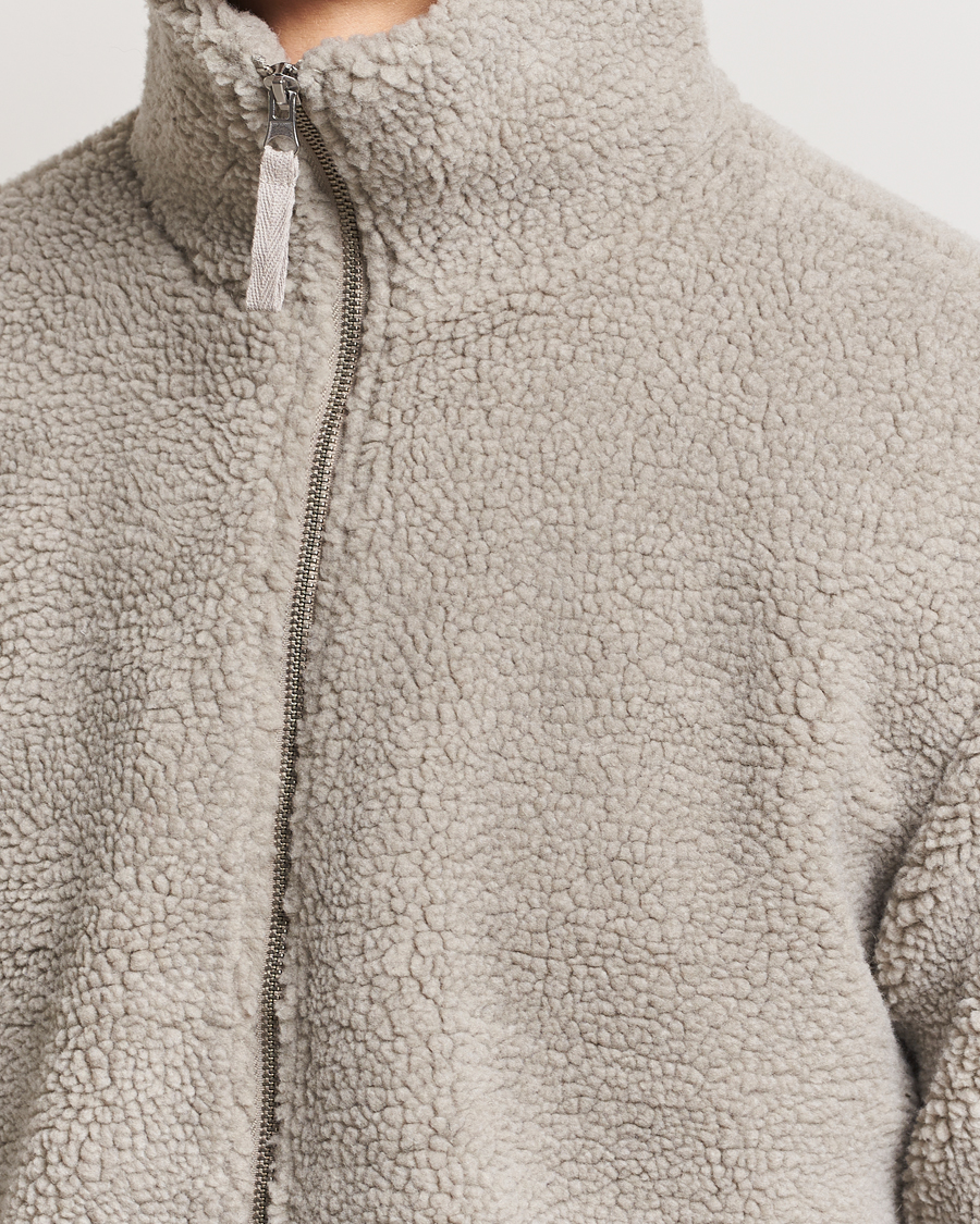 Homme | Pulls Et Tricots | A Day's March | Acton Pile Fleece Jacket Grey