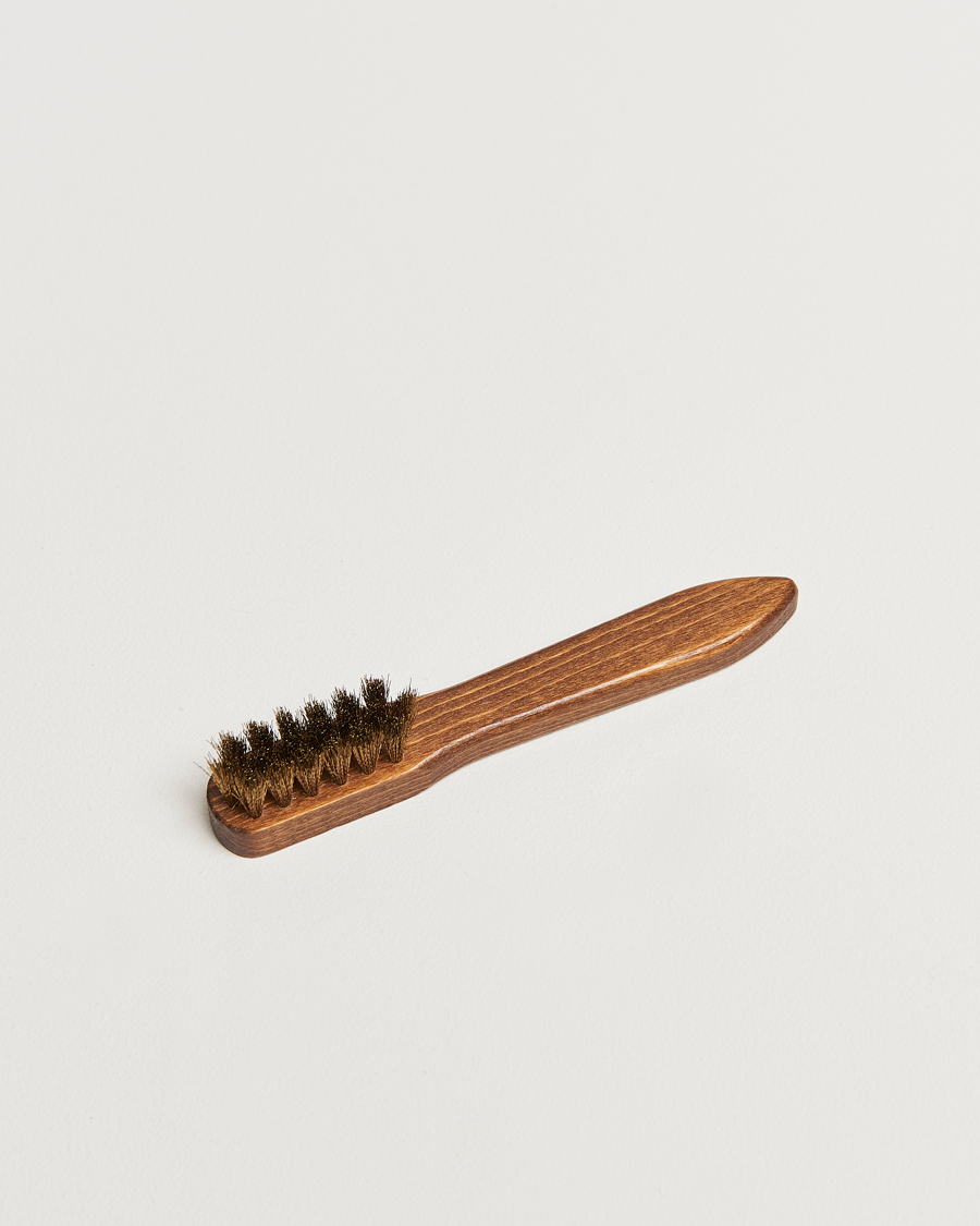 Homme | Entretien Chaussures | R.M.Williams | Suede Brass Bristle Brush Natural