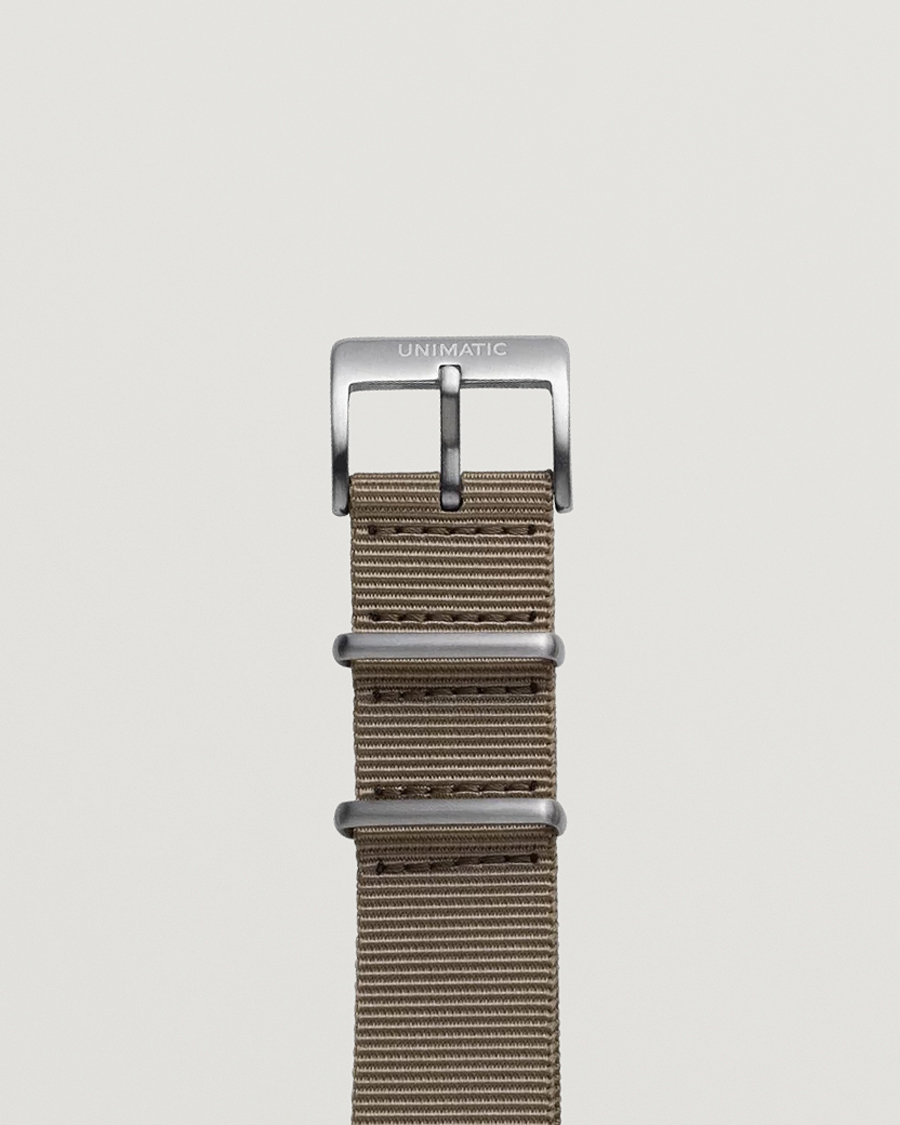 Homme | Bracelets De Montres | UNIMATIC | Nylon Nato Steel 22m Strap Sand