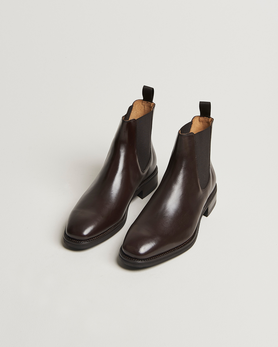 Heren | Laarzen | Oscar Jacobson | Chelsea Boots Dark Mud Brown