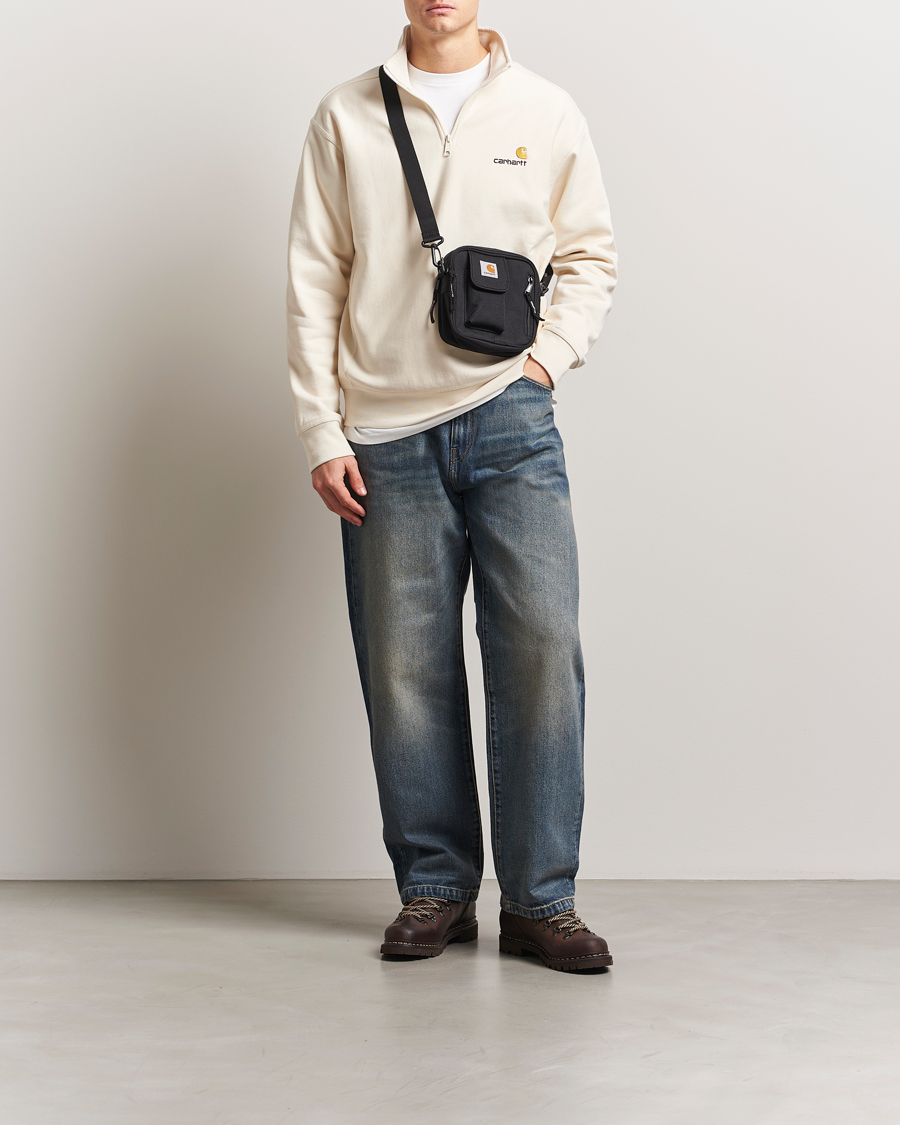 Homme | Pulls Et Tricots | Carhartt WIP | American Script Half Zip Sweatshirt Natural