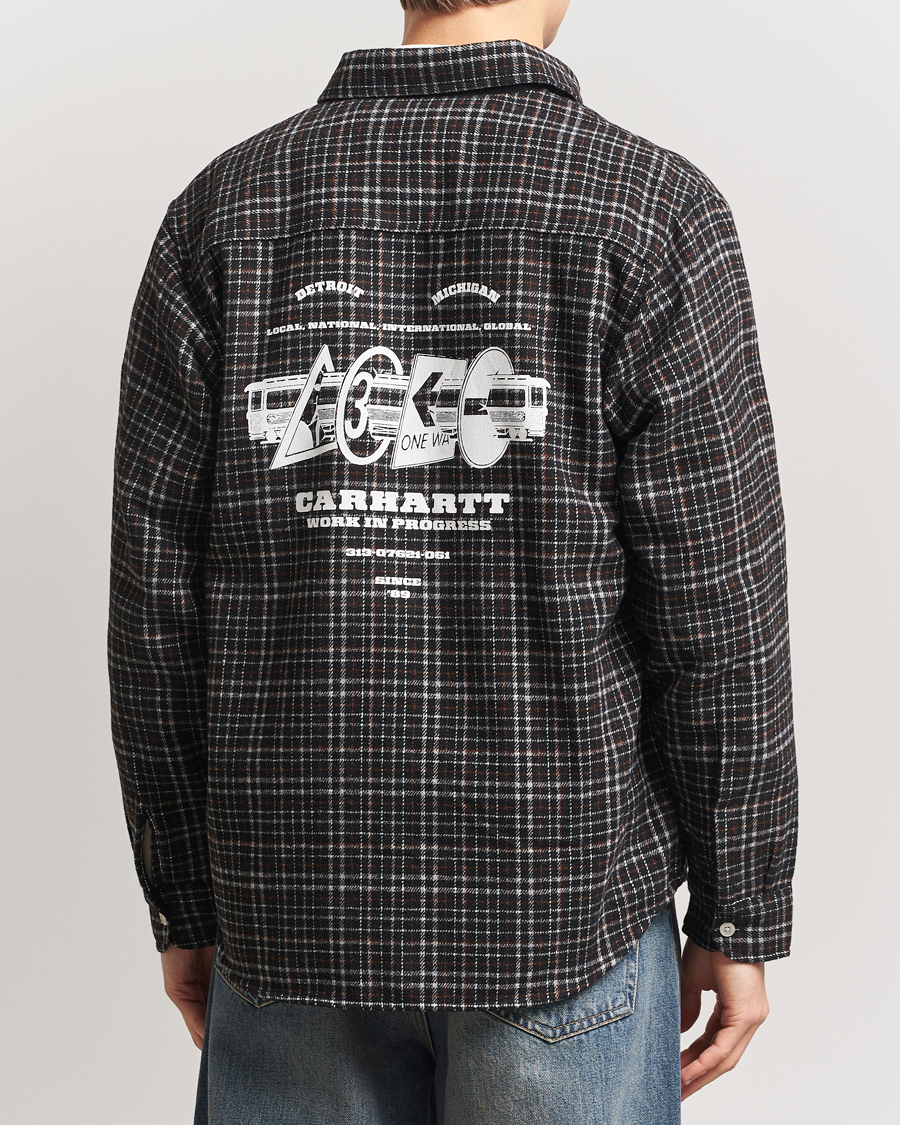 Heren | Overhemden | Carhartt WIP | Runaway Millet Checked Overshirt Black