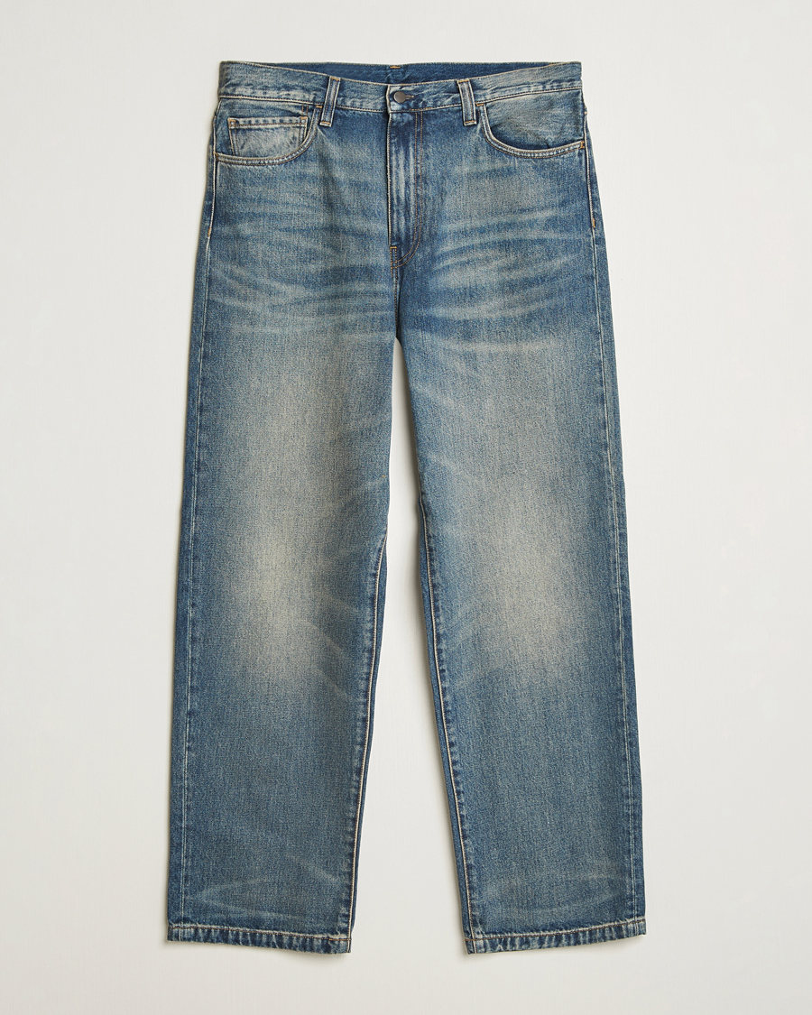 Homme | Jeans | Carhartt WIP | Landon Pant Smith Denim Blue Worn