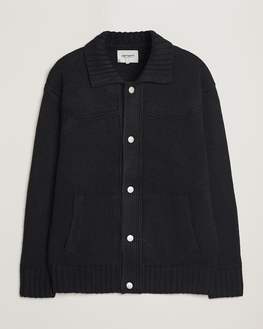 Heren | Truien | Carhartt WIP | Santa Fe Cardigan Black