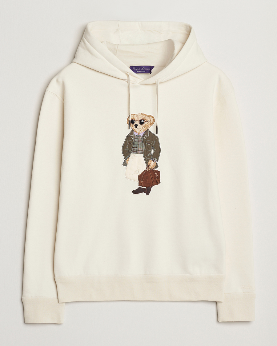 Homme | Pulls Et Tricots | Ralph Lauren Purple Label | Luxury Fleece Bear Hoodie Cream