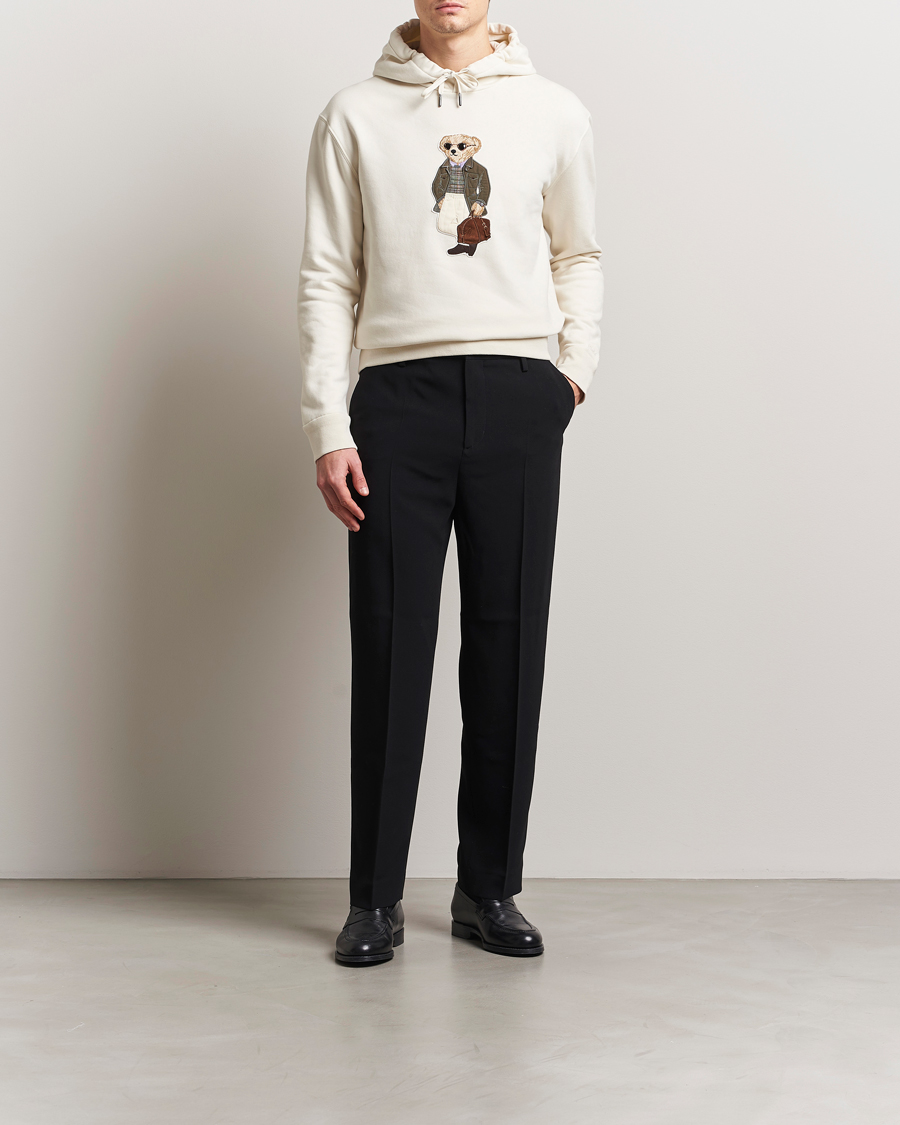 Homme | Pulls Et Tricots | Ralph Lauren Purple Label | Luxury Fleece Bear Hoodie Cream
