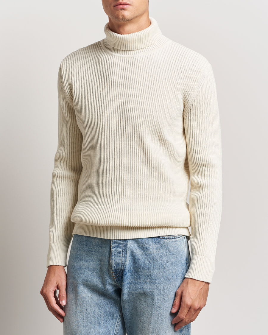 Heren | Truien | S.N.S. Herning | Fender Wool Rollneck Sweater Natural White