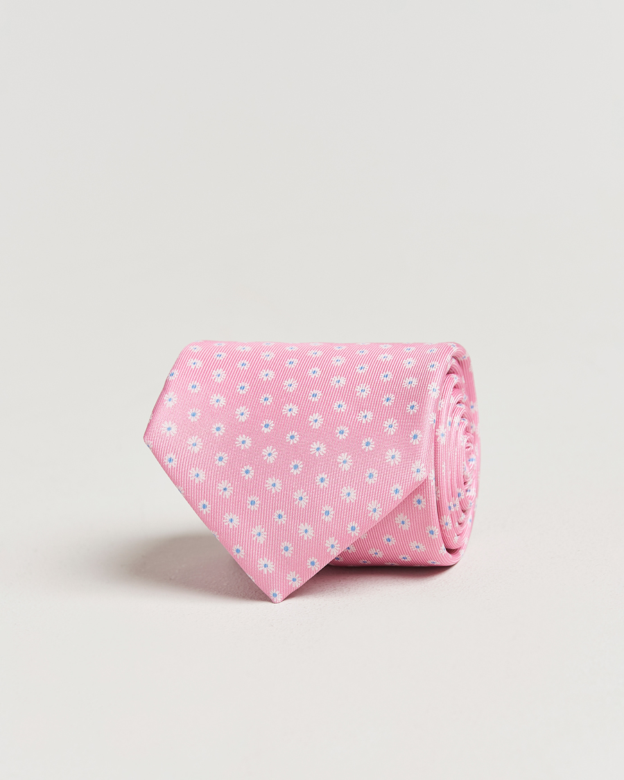 Homme | Cravates | E. Marinella | 3-Fold Printed Silk Tie Pink