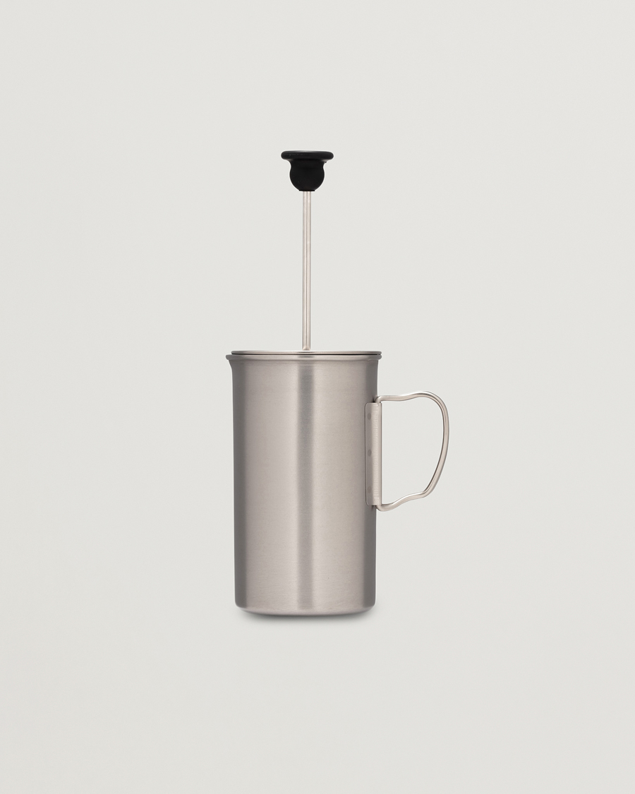 Homme | Snow Peak French Press Coffee Maker Titanium | Snow Peak | French Press Coffee Maker Titanium