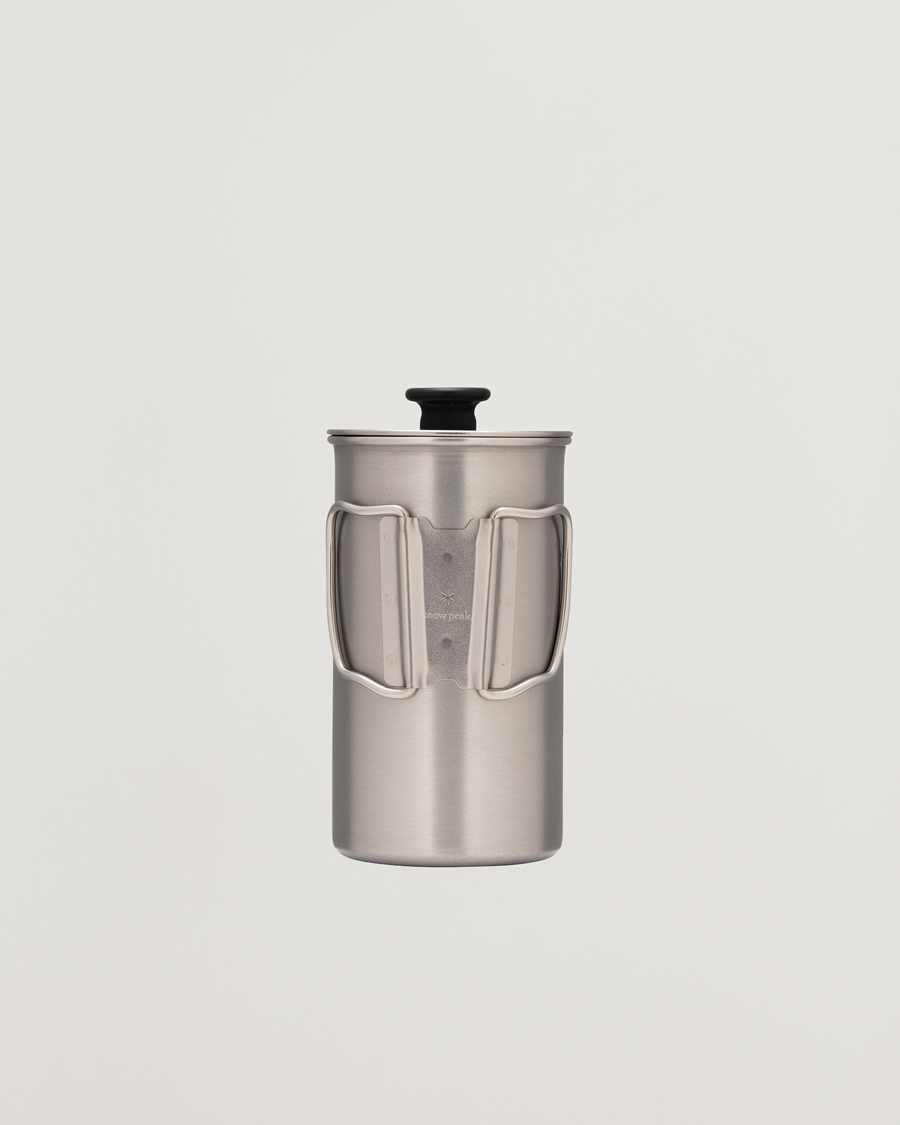 Homme | Snow Peak French Press Coffee Maker Titanium | Snow Peak | French Press Coffee Maker Titanium