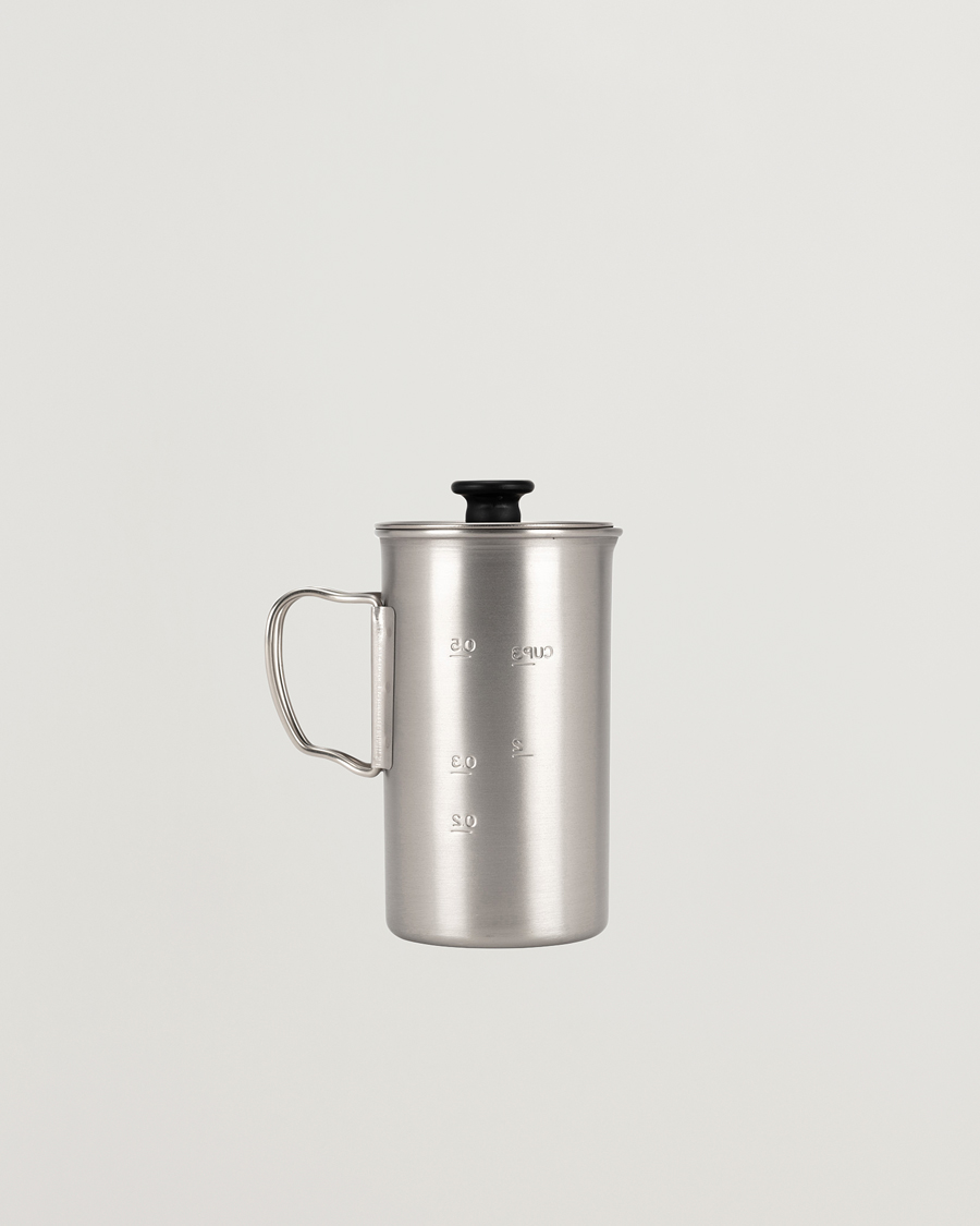 Homme | Snow Peak French Press Coffee Maker Titanium | Snow Peak | French Press Coffee Maker Titanium