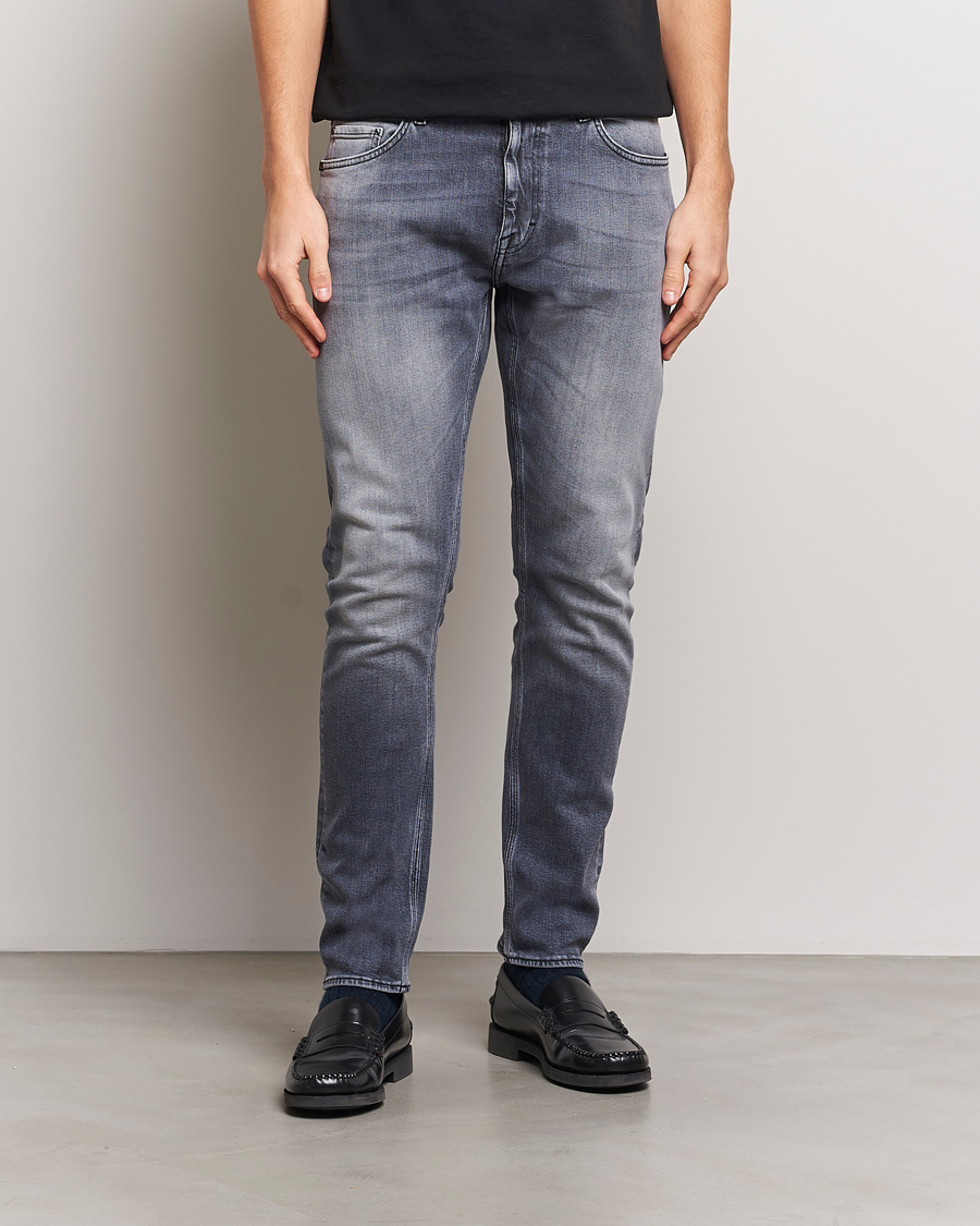 Heren | Jeans | Tiger of Sweden | Pistolero Stretch Cotton Jeans Prime Washed Black