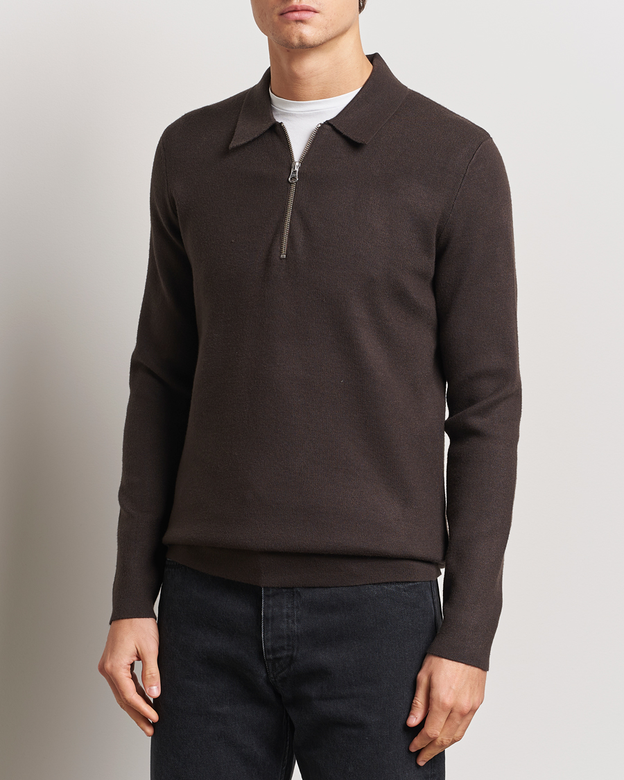 Homme | Pulls Et Tricots | Samsøe Samsøe | Guna Half Zip Turkish Coffee