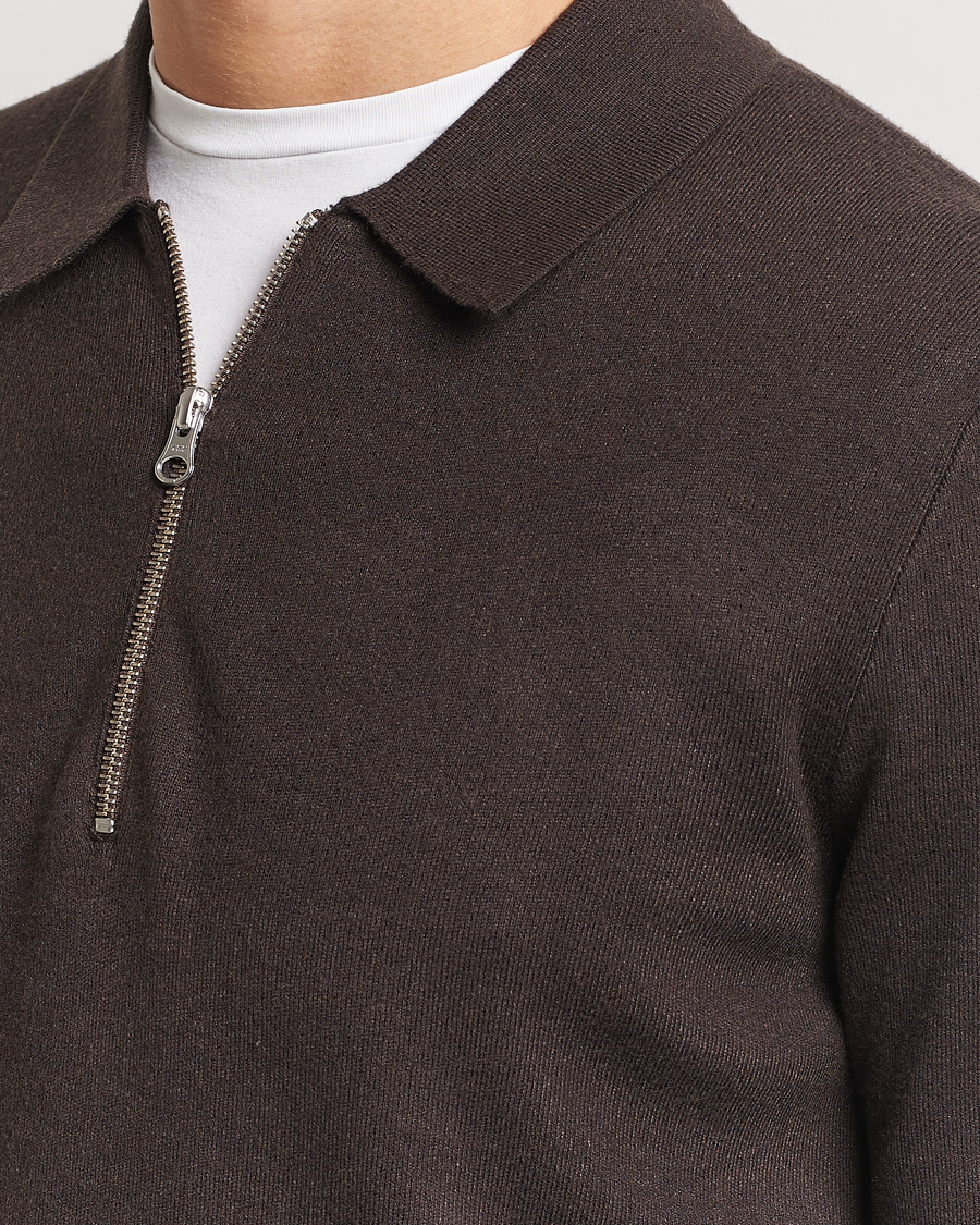 Homme | Pulls Et Tricots | Samsøe Samsøe | Guna Half Zip Turkish Coffee