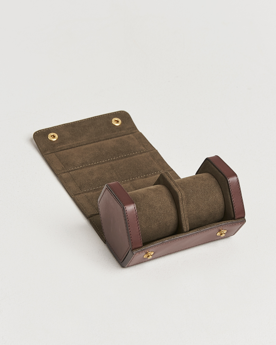 Homme | Remontoirs de montre et boîtes | Bennett Winch | Double Watch Roll Brown