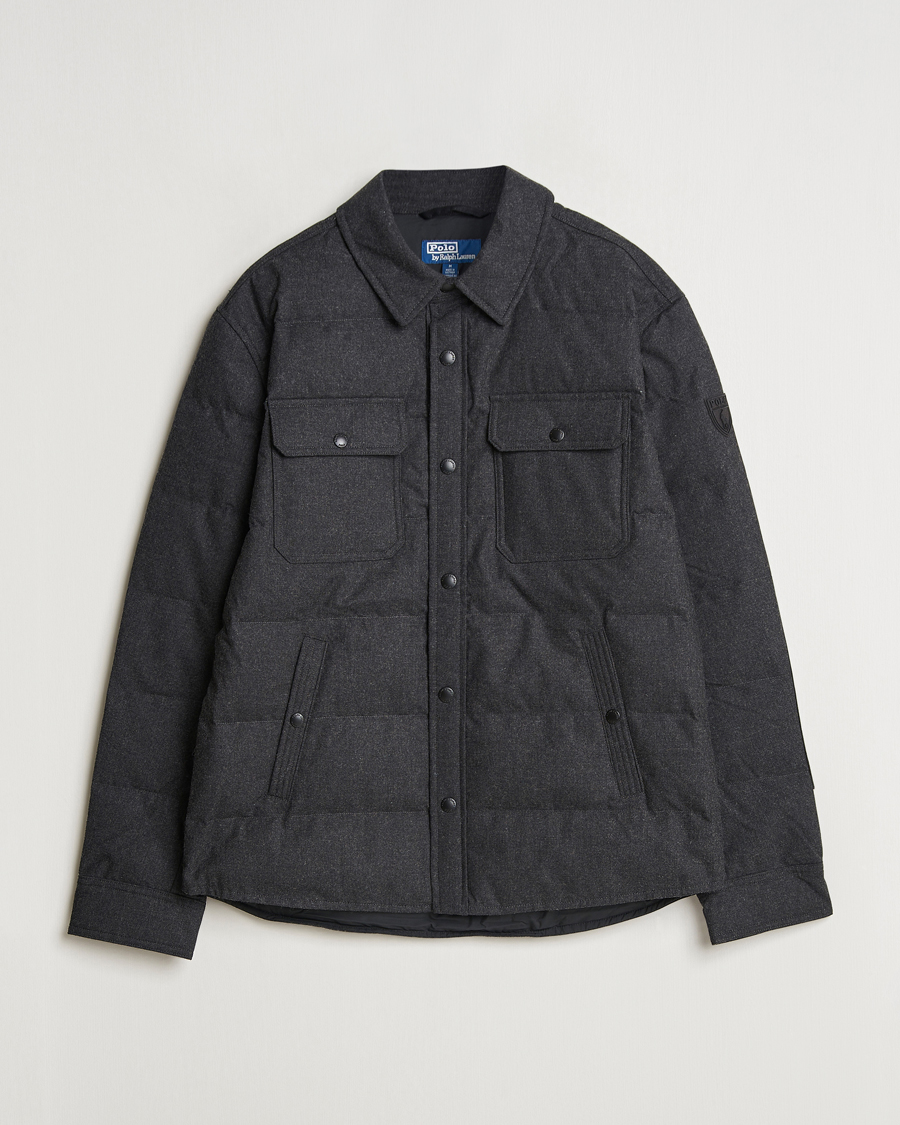 Heren | Jassen | Polo Ralph Lauren | Lewis Quilted Insulated Shirt Jacket Dark Charcoal