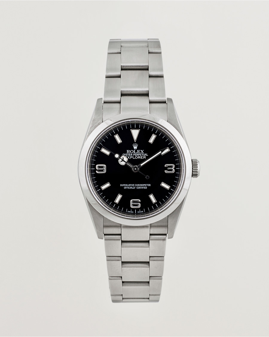 Heren | Rolex Pre-Owned Explorer 114270 Silver | Rolex Pre-Owned | Explorer 114270 Silver