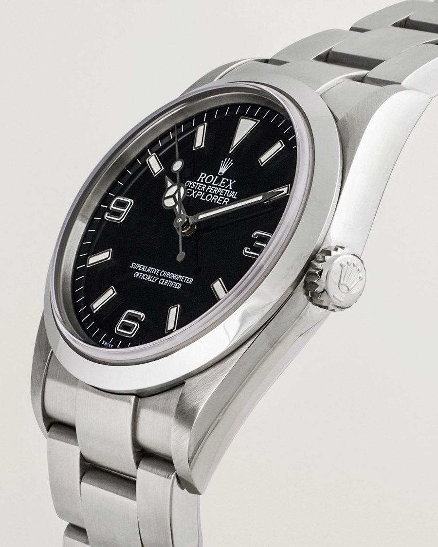 Heren | Rolex Pre-Owned Explorer 114270 Silver | Rolex Pre-Owned | Explorer 114270 Silver