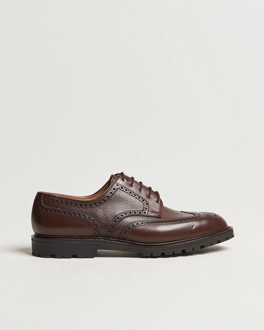 Homme | Crockett & Jones Pembroke Milled Grain Vibram Dark Brown | Crockett & Jones | Pembroke Milled Grain Vibram Dark Brown