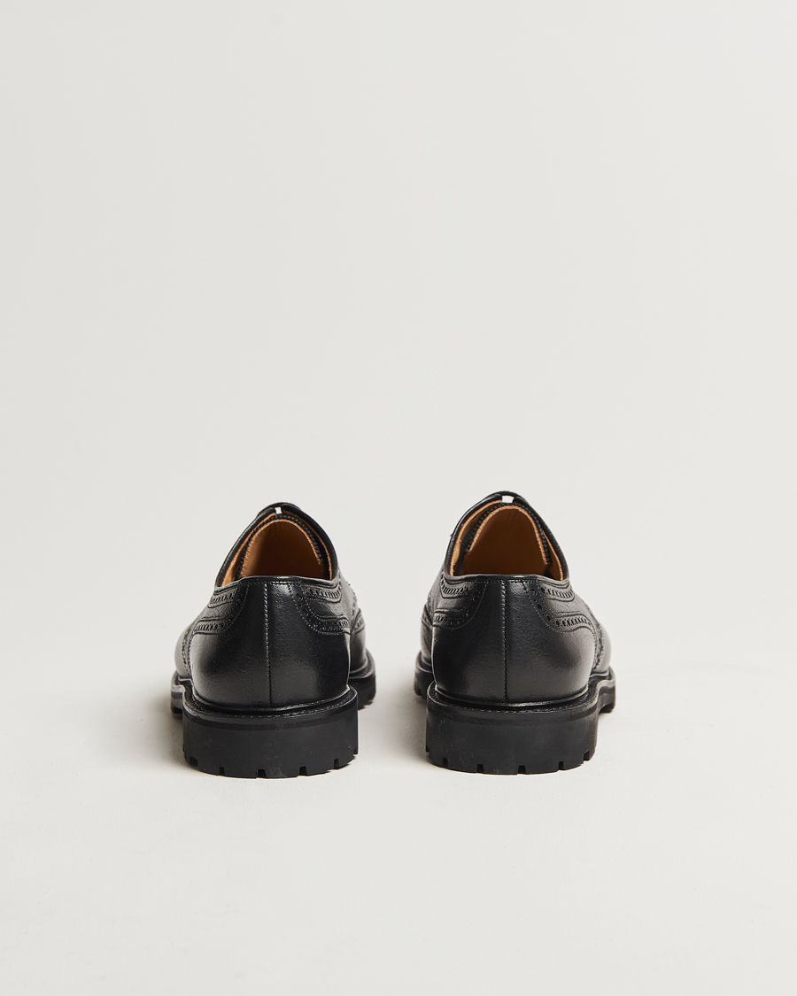 Heren | Brogues | Crockett & Jones x Tärnsjö Garveri | Crockett & Jones Pembroke Milled Grain Vibram Black
