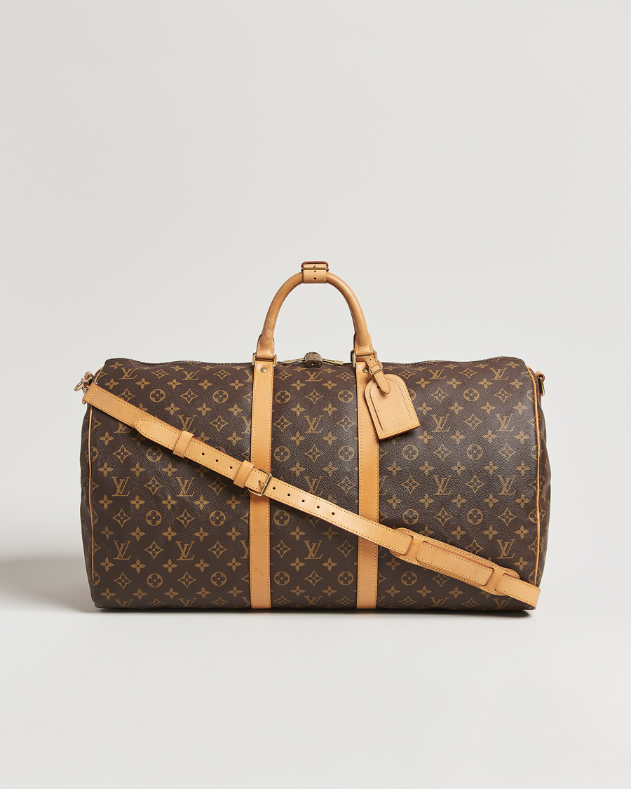 Homme | Louis Vuitton Pre-Owned Keepall Bandoulière 55 Monogram | Louis Vuitton Pre-Owned | Keepall Bandoulière 55 Monogram