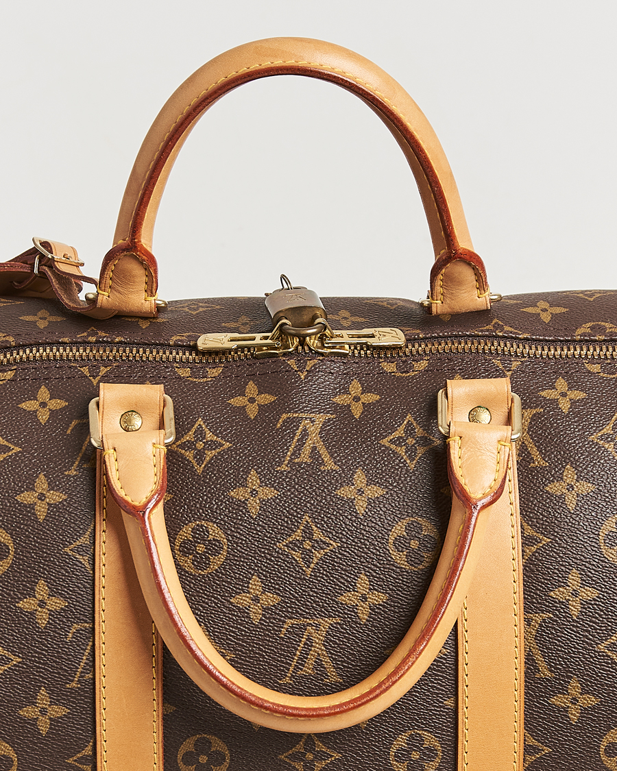 Homme | Louis Vuitton Pre-Owned Keepall Bandoulière 55 Monogram | Louis Vuitton Pre-Owned | Keepall Bandoulière 55 Monogram