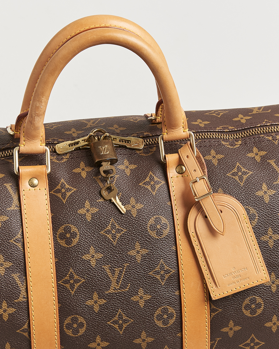Homme | Louis Vuitton Pre-Owned Keepall Bandoulière 55 Monogram | Louis Vuitton Pre-Owned | Keepall Bandoulière 55 Monogram